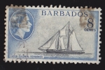 Stamps : America : Barbados :  BARBADOS - INTER COLONIAL SCHOONER