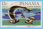 Stamps Panama -  Pez Martillo: Zigaena Malleus