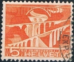 Stamps Switzerland -  TÉCNICAS Y PAISAJE 1949. PUENTES SOBRE EL SITTER. Y&T Nº 482