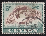 Sellos de Africa - Cabo Verde -  CEYLAN - UNIVERSAL POSTAL UNION 1874-1949