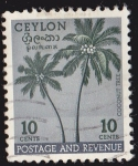 Sellos de Asia - Sri Lanka -  CEYLAN - COCONUT TREE