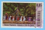 Sellos de America - Venezuela -  Danzas Populares - Sebucán o Palo de Cintas (2)