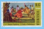Stamps Venezuela -  Danzas Populares - El Baile o Chichamaya
