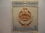 Stamps Colombia -  Departamento de ANTIOQUIA - Indsustria.