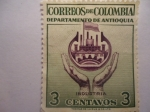 Sellos de America - Colombia -  Departamento de ANTIOQUIA - Indsustria.