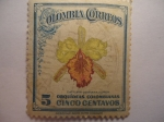 Stamps Colombia -  Orquídeas Colombianas-Cattleya Dowiana Aurea.