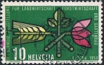 Stamps Switzerland -  11 EXPOSICIÓN DE AGRICULTURA, SILVICULTURA Y HORTICULTURA, EN LUCERNA. Y&T Nº 544