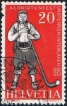 Stamps Switzerland -  FIESTA DE LOS PASTORES ALPINOS Y DE LOS TRAJES REGIONALES, EN INTERLAKEN-UNSPUNNEN. Y&T Nº 560