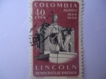 Stamps Colombia -  LINCOLN-Democrata de América.(1809-1959)