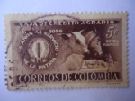 Stamps Colombia -  Caja de Crédito Agrário (1931-1956) 25 años al servicio de la Patria.
