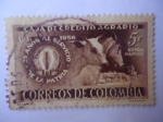 Sellos de America - Colombia -  Caja de Crédito Agrário (1931-1956) 25 años al servicio de la Patria.