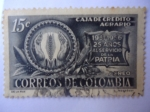 Sellos de America - Colombia -  Caja de Crédito Agrário (1931-1956) 25 años al servicio de la Patria.