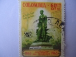 Sellos de America - Colombia -  1865 Centenario del telégrafo 1965.-Presidente  Manuel Murillo Toro