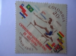 Sellos de America - Colombia -  Campeonato Suramericano de Atletismo-XXII.Varones-XII.Damas(Junio 1963)Cali Col.