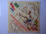 Sellos de America - Colombia -  Campeonato Suramericano de Atletismo-XXII.Varones-XII.Damas(Junio 1963)Cali Col.