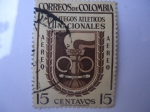 Sellos de America - Colombia -  VII JUEGOS ATLÉTICOS NACIONALES.(Cali julio 1954)