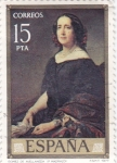 Stamps Spain -  Gómez de Avellaneda(Madrazo)     (D)
