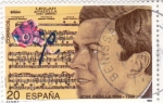 Stamps Spain -  José Padilla  1889-1989 (D)