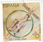 Stamps Spain -  Milenario de Cataluña    (D)