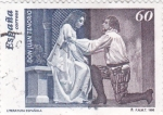 Stamps Spain -  literatura española- Don Juan Tenorio    (D)