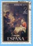 Stamps : Europe : Spain :  Adoración de los pastores 