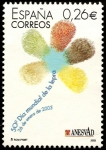 Stamps : Europe : Spain :  3959 - 50º Día Mundial de la Lepra