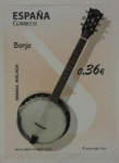 Sellos del Mundo : Europa : Espaa : instrumentos musicales (banjo) 2012