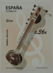 Stamps Spain -  instrumentos musicales.(sitar) 2012