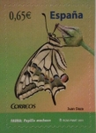 Stamps Spain -  fauna: papilio machaon 2011