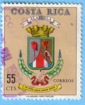Stamps Costa Rica -  Escudo de Alajuela
