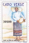 Stamps Cape Verde -  Traje típico de la isla de Boa Vista