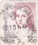 Stamps Italy -  La mujer en el arte