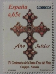 Sellos de Europa - Espa�a -  efemerides: IV centenario de la santa cruz del voto ( año jubilar) 2011