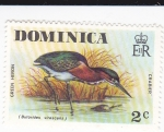 Stamps : America : Dominica :  Green Hebrón