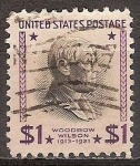 Sellos de America - Estados Unidos -  Woodrow Wilson