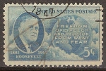 Stamps United States -  Franklin Delano Roosevelt.