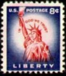 Sellos de America - Estados Unidos -  Estatua de la libertad.