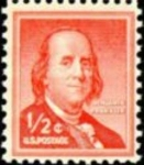 Stamps United States -   Benjamin Franklin.