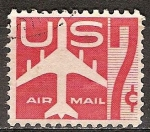 Stamps : America : United_States :   "Silueta de Jet Airliner"