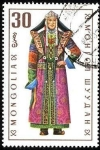 Stamps Mongolia -  Trajes típicos. Daringanga (mujer).