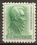 Stamps United States -  Andrew Jackson.