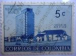 Stamps America - Colombia -  Hotel Tequendama Bogotá - Iglesia de San Diego