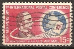Sellos de America - Estados Unidos -  100 aniv de la 1ª Conferencia Internacional Postal. 