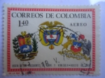 Sellos de America - Colombia -  Visita de los Presidentes de CHILE y VENEZUELA - Agosto de 1966
