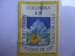 Sellos de America - Colombia -  escudo de Armas de la ciudad de Santiago De Cali