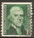 Stamps United States -  Thomas Jefferson.