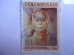 Stamps : America : Colombia :  Eduardo Carranza Fernández (1913-1985) - Poeta colombiano.