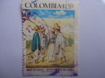 Stamps Colombia -  Indios de Puracé - Departamento del Cauca