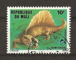 Sellos de Africa - Mali -  Animales Prehistoricos / Dimetrodon.