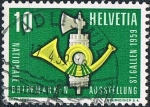 Stamps Switzerland -  EXPOSICIÓN FILATÉLICA NACIONAL DE SAINT-GALL 1959 NABAG. Y&T Nº 622